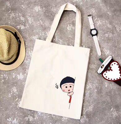 2021 New Korean ins canvas Female bag literature Simplicity student Makeup schoolbag portable The single shoulder bag Shopping bag