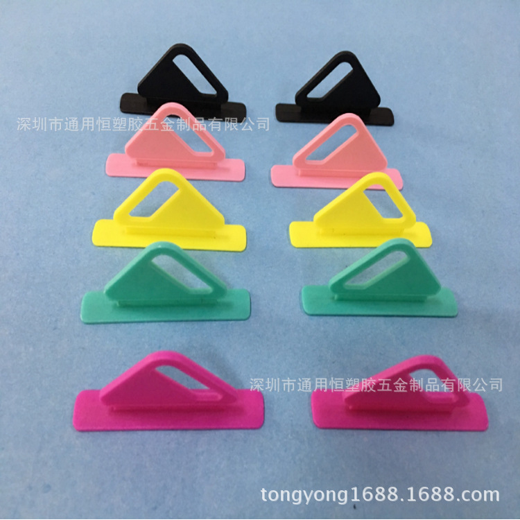 供应包装彩盒挂钩塑胶斜边展示挂钩平面飞机孔挂钩耳机盒包装挂钩