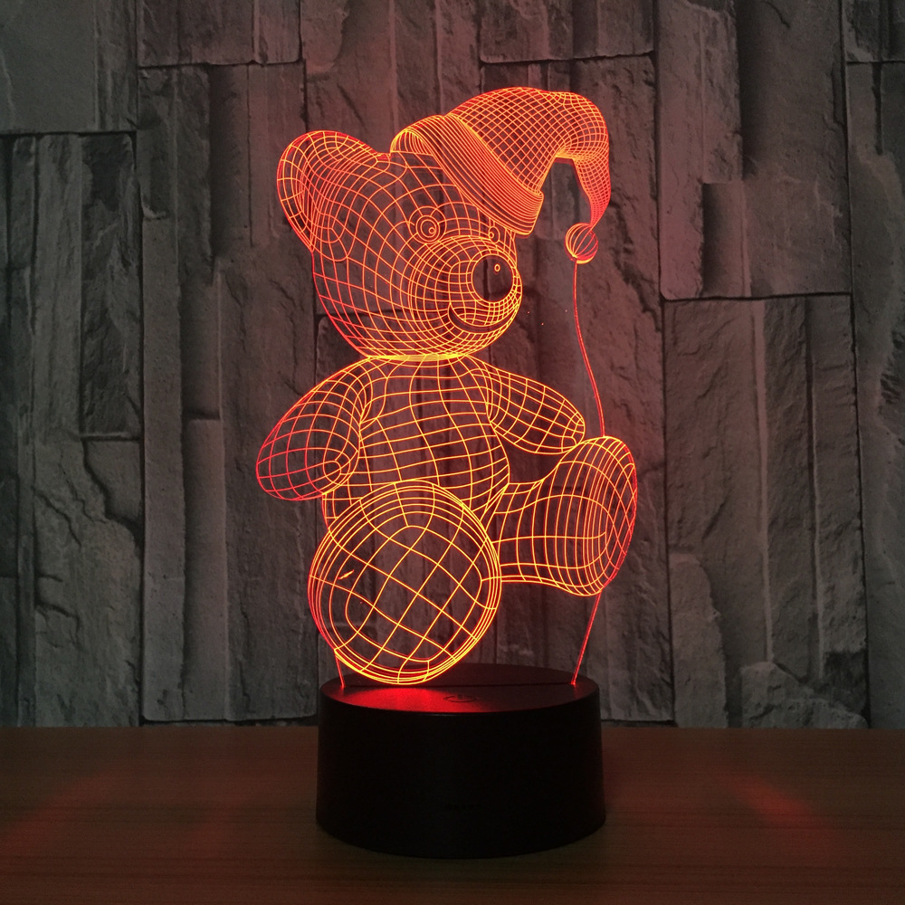 3D灯 七彩触控LED视觉灯 气氛礼品台灯