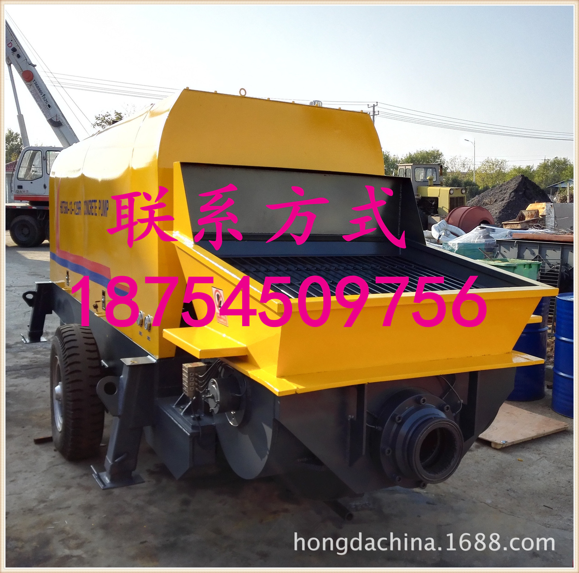 混凝土输送泵电动混凝土泵 60泵 地泵 拖泵 输送碎石 40骨料粒径