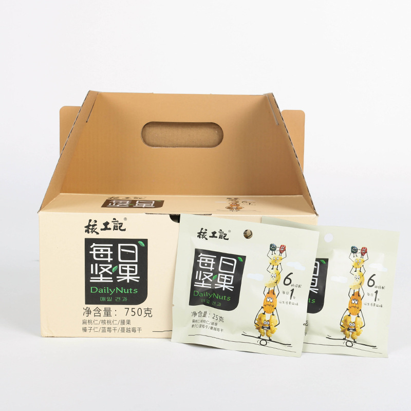 核工記每日混合堅果白金款25gx30包/盒可貼牌代發藍寶石款7種配方