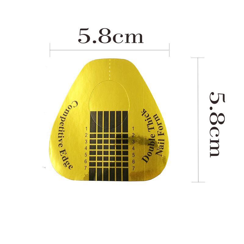 100/500 piezas titular de papel extensión de uñas para fototerapia Crystal Nail