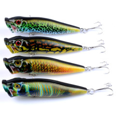 New Lure Collection: Bionic Fish-Imitating Bait with Colorful Painted Design, Popper Style – 9.5cm / 12g, Topwater Hard Bait