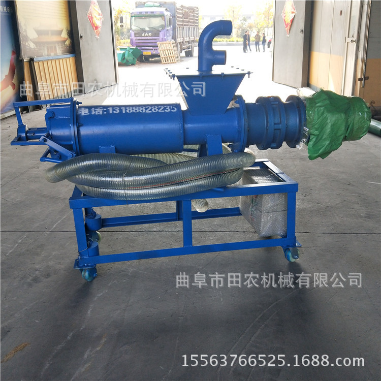 猪粪羊粪大动力挤压脱水机性能稳定 不锈钢粪便干湿分离机高产量