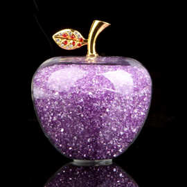 水晶苹果圣诞节礼物平赠品钻石送男女p朋友情侣礼品电信柜面摆件