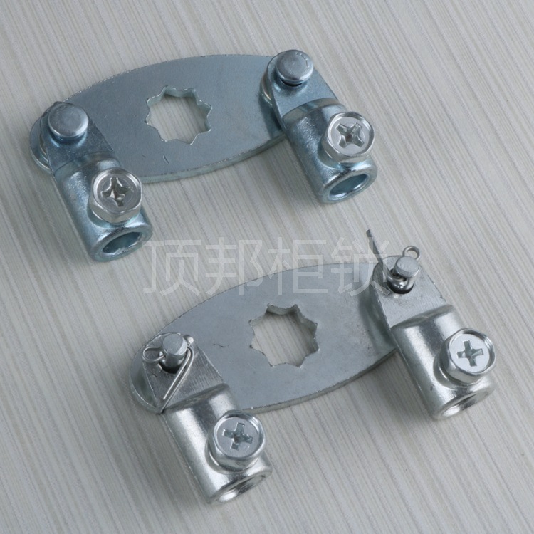 MS888兩點鋼栓帶配小耳朵機械面板鎖鎖片拉杆片 887現貨充足