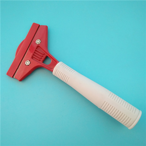 Red aluminum alloy head cleaning knife glass de-glue de-adhesive tile floor grout wall scraper