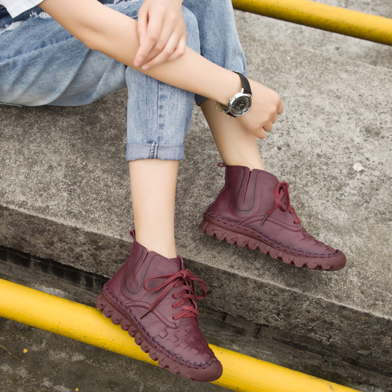 Bottes femme en En cuir - Ref 3354873 Image 3