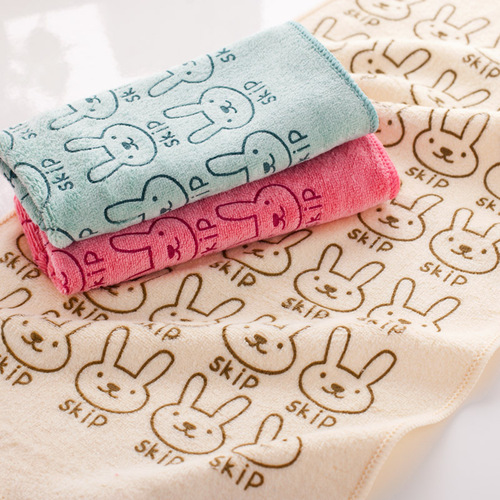 Towel source microfiber cartoon face wash towel supermarket absorbent face towel gift car towel