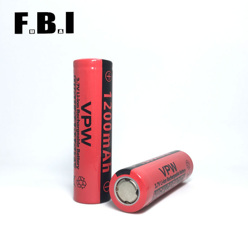 CCC认证手电筒专用18650锂电池 1200毫安 低内阻全新A品电芯