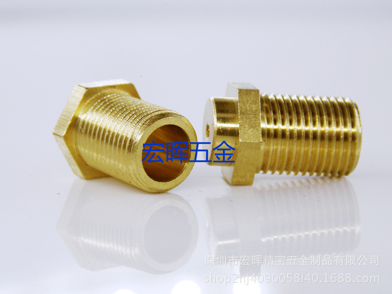 铜喷嘴 传动铜件铜螺丝连接铜接头 外牙套铜柱 细孔铜喷嘴 连接器