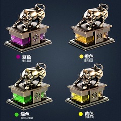 Creative Car Air Freshener Stand Decor Personal Wall Street Bull Car Interior Men's Liquid Aroma Diffuser