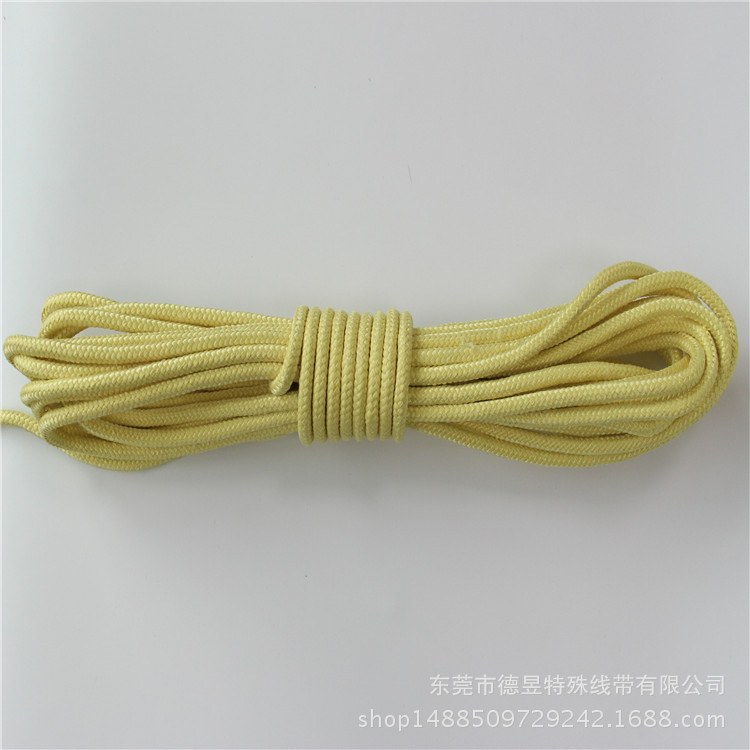 德昱 专业生产优质耐高温辊道绳 防火阻燃绳 芳纶耐磨绳