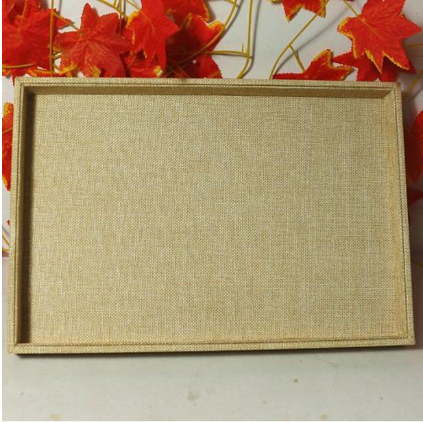 麻布散珠手镯饰品展示架 首饰看货托盘 耳环项链珠宝道具