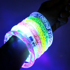 18g万圣节装扮亚克力闪光手镯发光手镯发光饰品发光手环