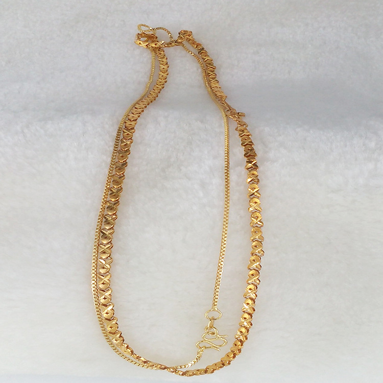 银项链电镀黄金加工首饰电镀加工厂电镀厚金加工五金项链电镀黄金