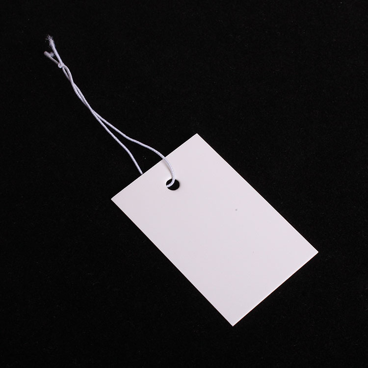 厂家直销饰品吊牌带弹力绳空白价格标签3*4.5cm1000个/包可定做