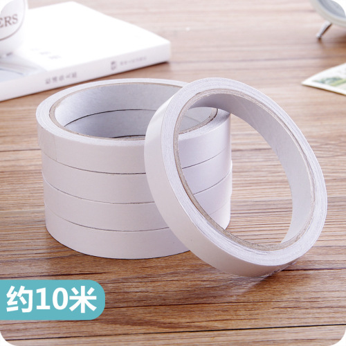 Paper-thin double-sided adhesive tape, hand-tearable office and study supplies, white double-sided tape, adhesive tape