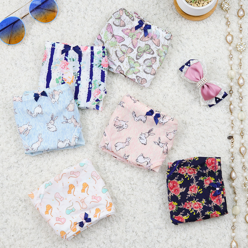 冰丝内裤女无痕印花大码低腰底裤 性感提臀透气少女三角裤批发