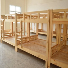 Gỗ rắn hai tầng nhân viên ký túc xá căn hộ giường tùy chỉnh nhân viên thông đại học cao và thấp giường tầng ký túc xá Giường