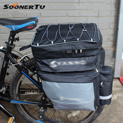 Sichuan Tibet Mountain Bike Carrier Bag Three-in-One Bicycle Carrier Bag Rear Shelf Bag Large Capacity Waterproof Camel Bag Carrier Bag 1602 