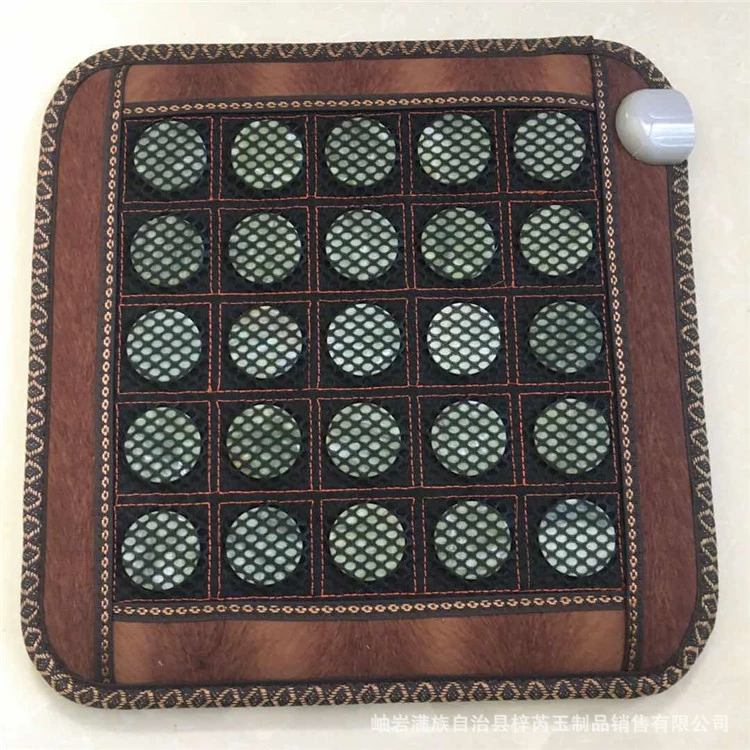 Булавка логотип Нефритовая Подушка Отопление Здравоохранение германиевый камень Подушка сиденья анионная подушка для дивана Турмалин дальняя инфракрасная Подушка для стула