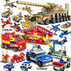 Kaizhi 16 -in -1 tank military assembly building block city police fire children's puzzle boy toy 84031