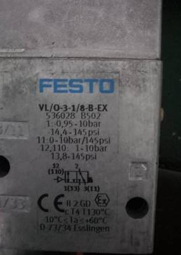 原装FESTO  VL/O-3-1/8-B-EX 536028  正品