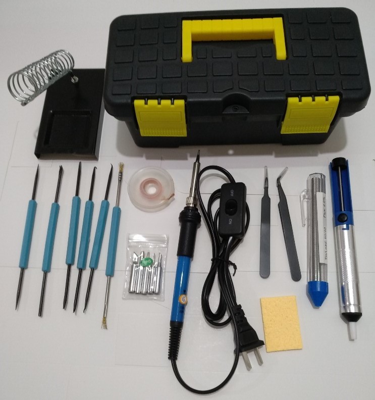 二插工具箱开关蓝色16件套