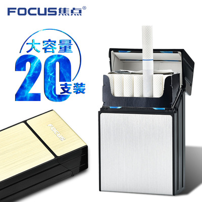 FOUCS originality Simplicity Portable Cigarette case Flip Plastic 20 Plastic Cigarette case customized Manufactor wholesale