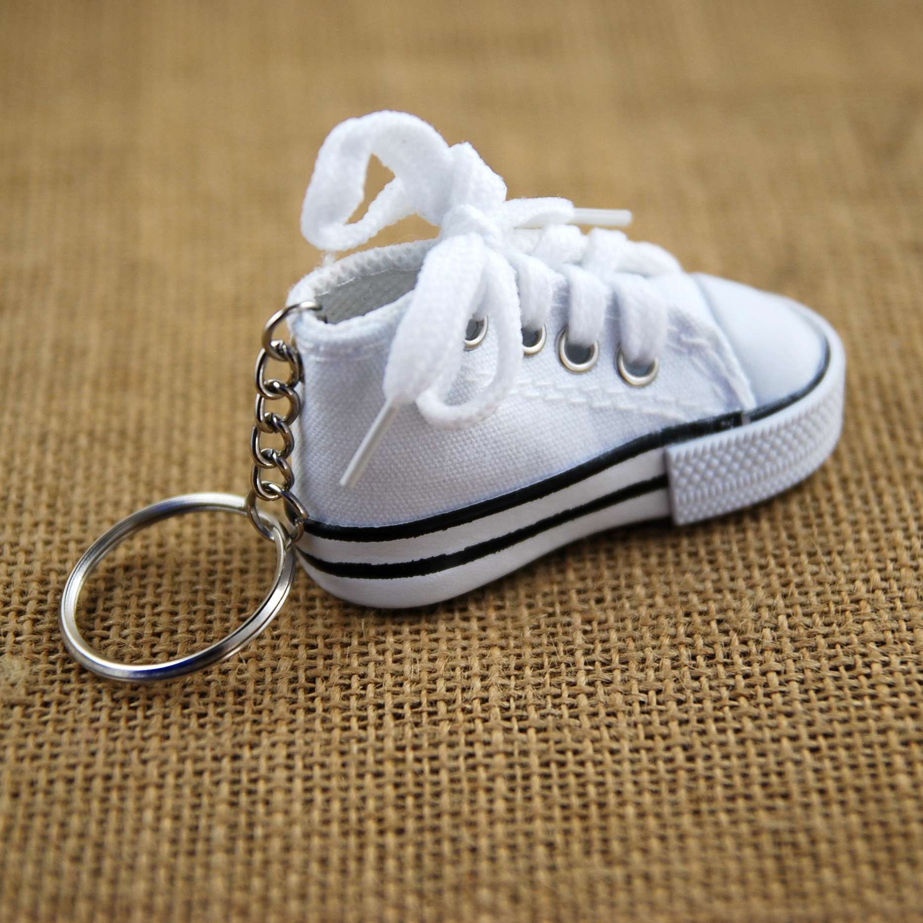 Creative Canvas Shoes Key Chain Cell Phone Charms Sneaker Handbag