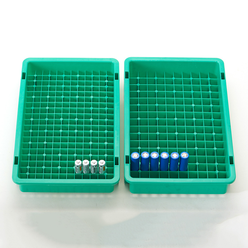 厂家批发塑料可加工定制18650锂电池配件14#/5#电池收纳盒周转箱