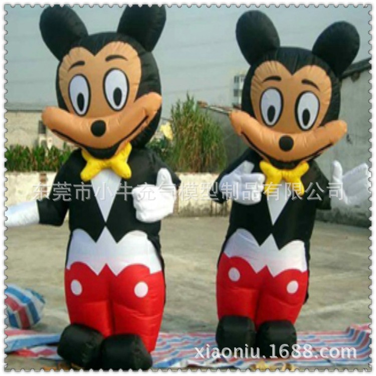 厂家供应高仿真动漫卡通人物 米奇多啦固定活动气模 来图定制
