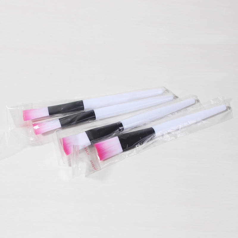 En stock para molde de silicona simple puede ser equipado con soporte de anillo de aluminio cabeza de boca de pájaro cepillo largo hecho a mano casero DIY lápiz labial 12,1
