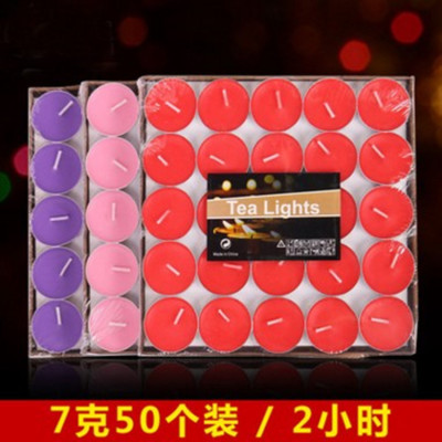 厂家批发无烟香薰蜡烛 生日求婚摆图形石蜡 圆形小蜡烛批发 茶蜡