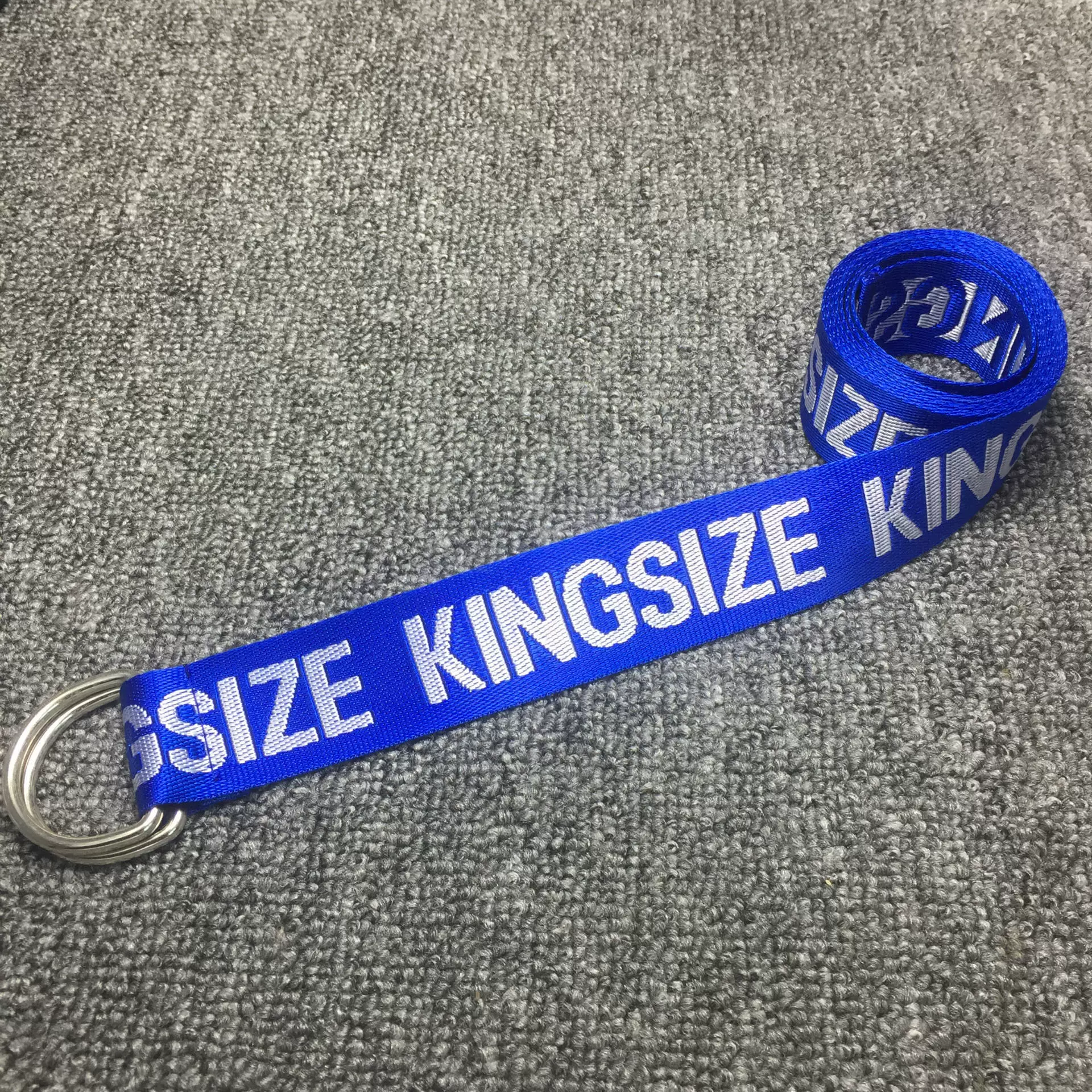 Nylon long belt with letters, trousers