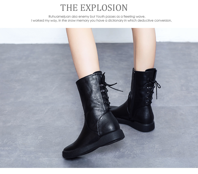 Bottes femme en PU de haute qualité - Ref 3355392 Image 15