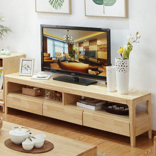 全实木电视柜组合地柜音响背景机柜客厅简易电视墙柜北欧视听柜 价格 厂家 哪里买 我有货 B 5yoho Cn