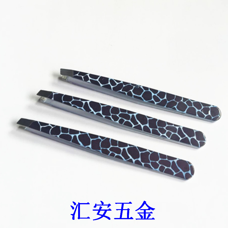 不锈钢眉夹修眉斜口眉毛夹眉钳拔毛双眼皮镊子拔胡子美妆工具