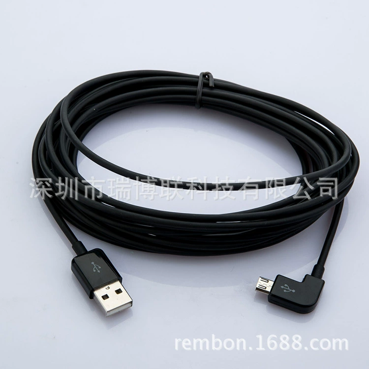 Кабель Micro USB 90-градусный Elast перегиб для зарядки мобильного телефона, производитель по заказу
