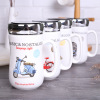 Creative Mark Cup Home Ceramic Cup OGO Insurance Word -Guating Cup Gift Box Installed Water Cup Daily Department Store