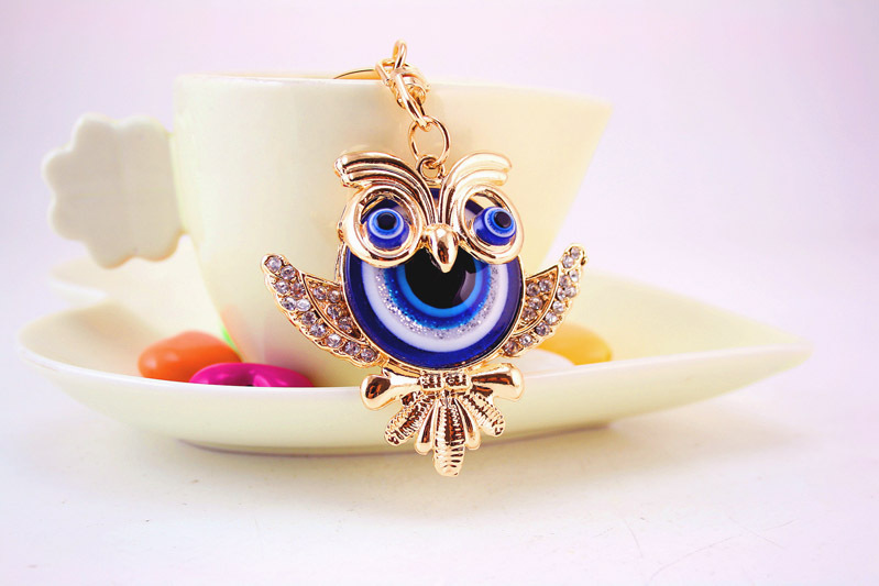 Devil's Eye Fashion Gift Animal Eye Owl Keychain display picture 2