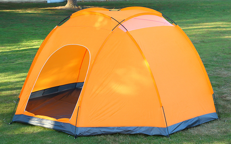 Outdoor 5-8 people multi-person tent park large double-layer double-door mountaineering tourism camping rainproof large tent