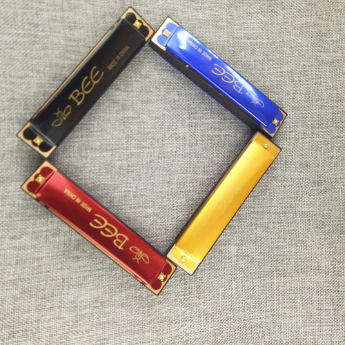 Small Harmonica BEE Harmonica 16-hole Harmonica Color Mini Bee Small Harmonica Wholesale Color Harmonicas