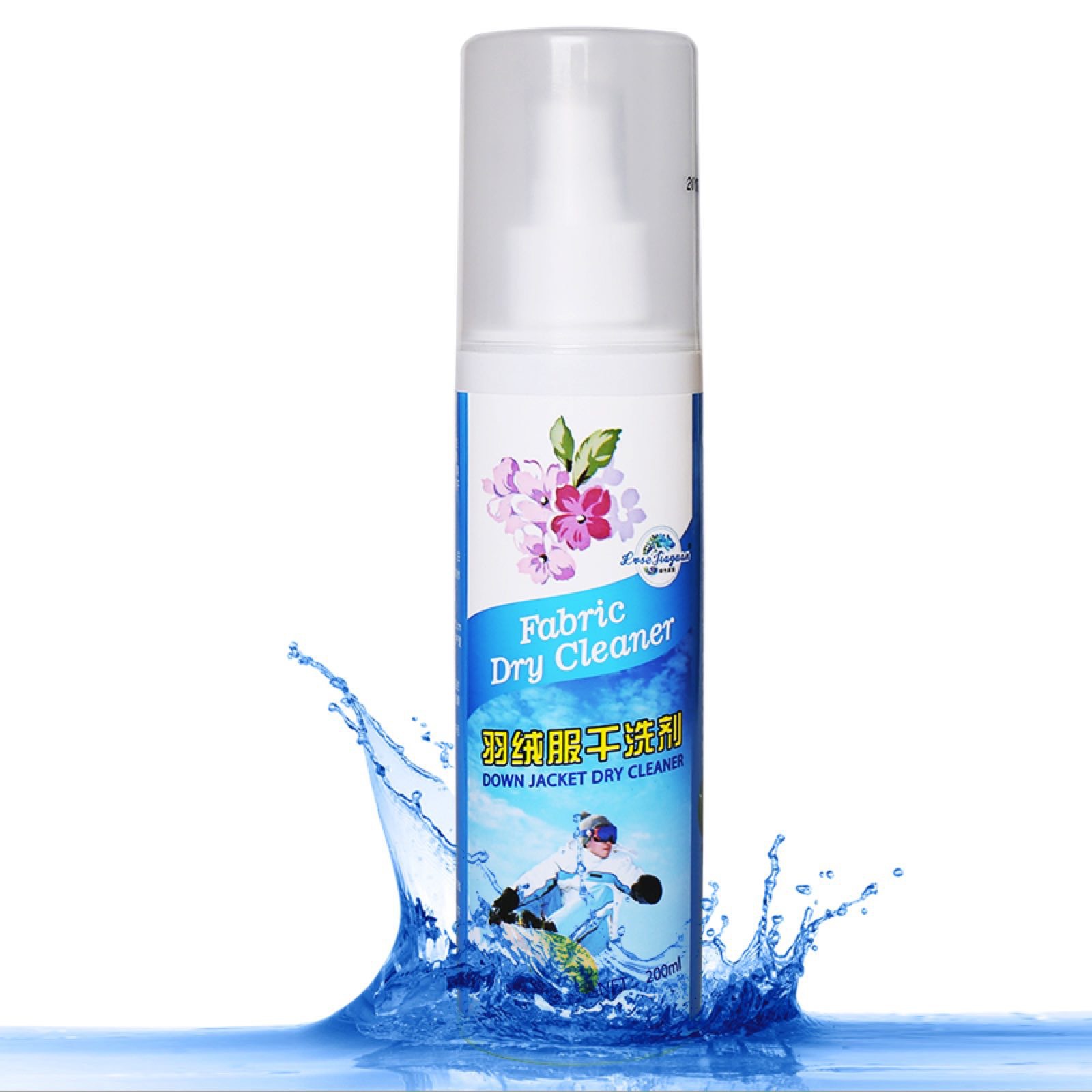羽绒服清洗剂羽绒服干洗剂干洗液清洁剂免洗衣服一喷净200ml喷雾|ru