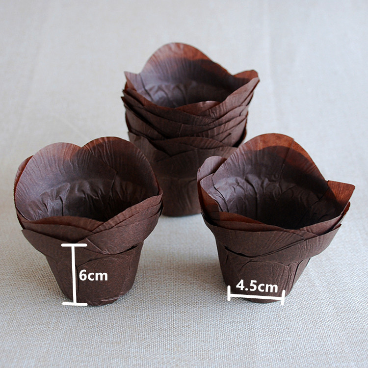 A prueba de aceite europeo blanco café muffin pastel taza de papel taza de la torta de pan bandeja de papel Para Hornear pastel de embalaje taza de papel