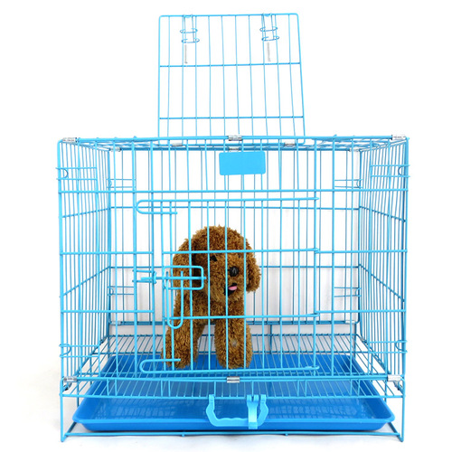 Pet bold dog cage with skylight tray golden retriever teddy dog ​​cage iron cage cat and dog cage rabbit cage folding cage