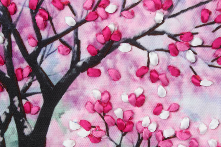 Oujin nianhua cinta bordado fábrica impresión en color directo colgando pintura mariposa zapatos de hadas sala de estar entrada pintura decorativa