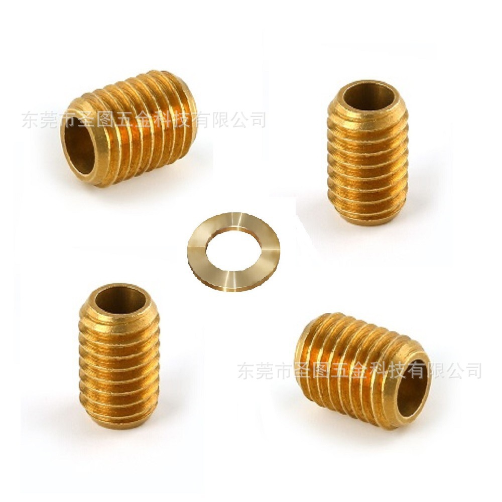 车床机加工 金属螺套 母套 衬套 套筒 套管 双头螺纹加工 螺丝套
