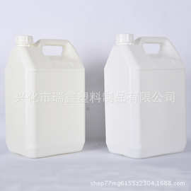 食品级PE塑料壶 6L液体6公斤塑料扁方形桶白色塑料壶批发商用酒桶